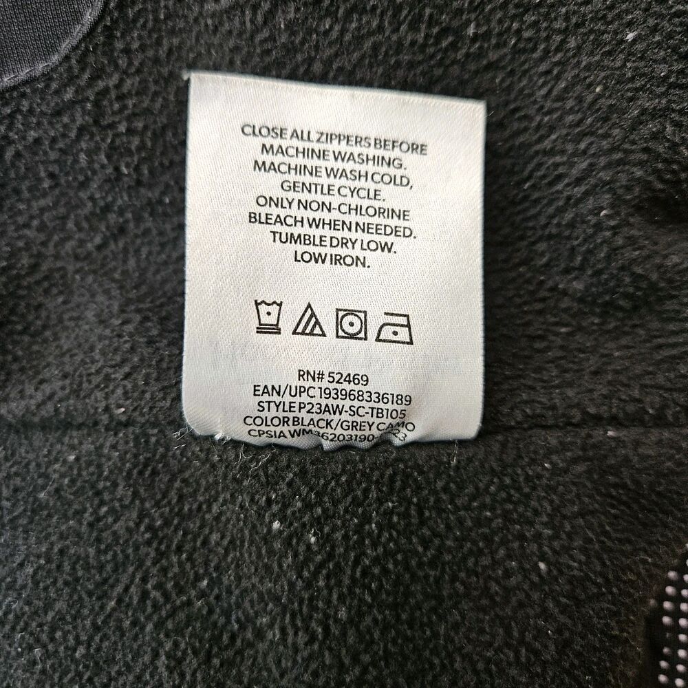 MEMBERS MARK Boys SZ 6 Puffer Jacket Black Warm Removable Hood Coat Fleece - Picture 6 of 8